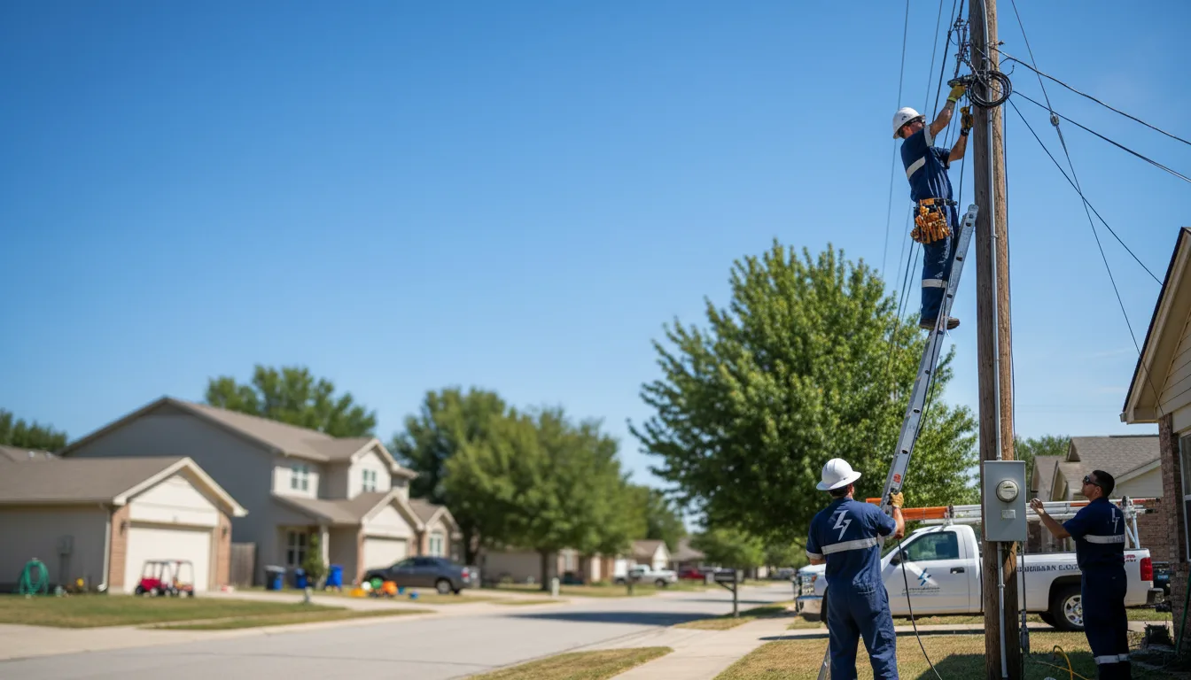 Residential electrician providing installation services in Lakewood, PA